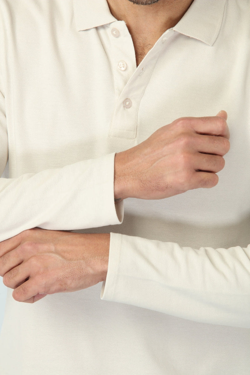 Wholesale,Vustra, Vustra Off White  Organic Cotton Polo, White, Medium-40-TagM