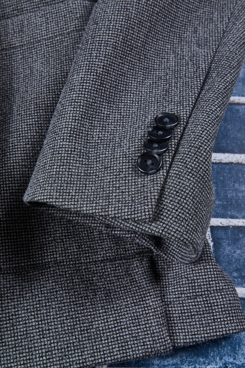 Wholesale,Nicoby Age of Wisdom, Nicoby Age of Wisdom Grey Removable Hoodie Knit Blazer, Grey, Medium-43-TagM