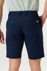 Eubi Navy Blue Golf 9" Shorts with Hidden Drawstrings