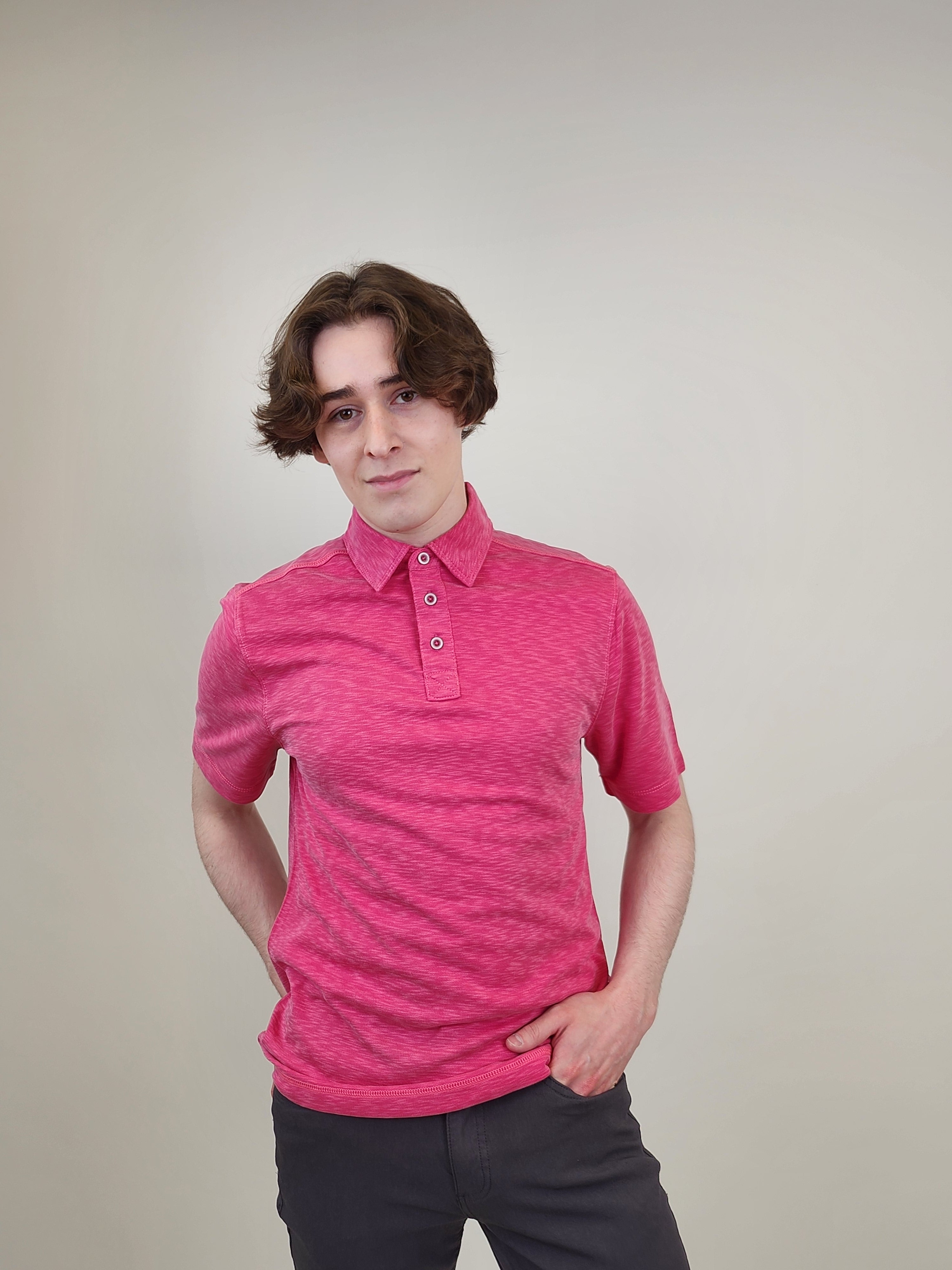 Wholesale,Nicoby Age of Wisdom, Nicoby Age of Wisdom Fuchsia Modal Polo, Pink, Large-44-TagLExtra Extra Large-50-TagXXLSmall-40-TagSMedium-42-TagM