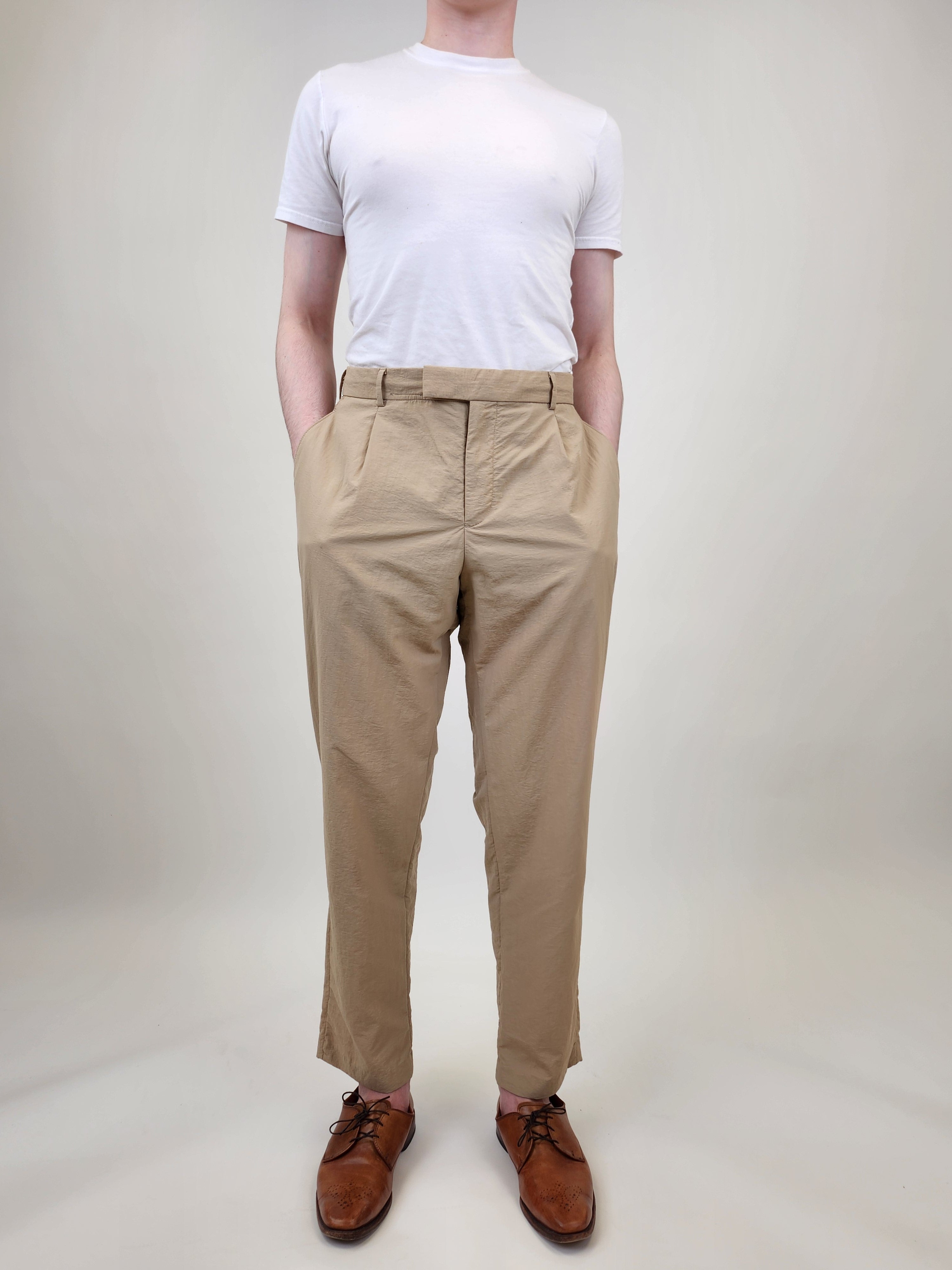 Brand Partner,Sons+Fathers, Sons + Fathers Tan Relaxed Nylon Trousers, , 