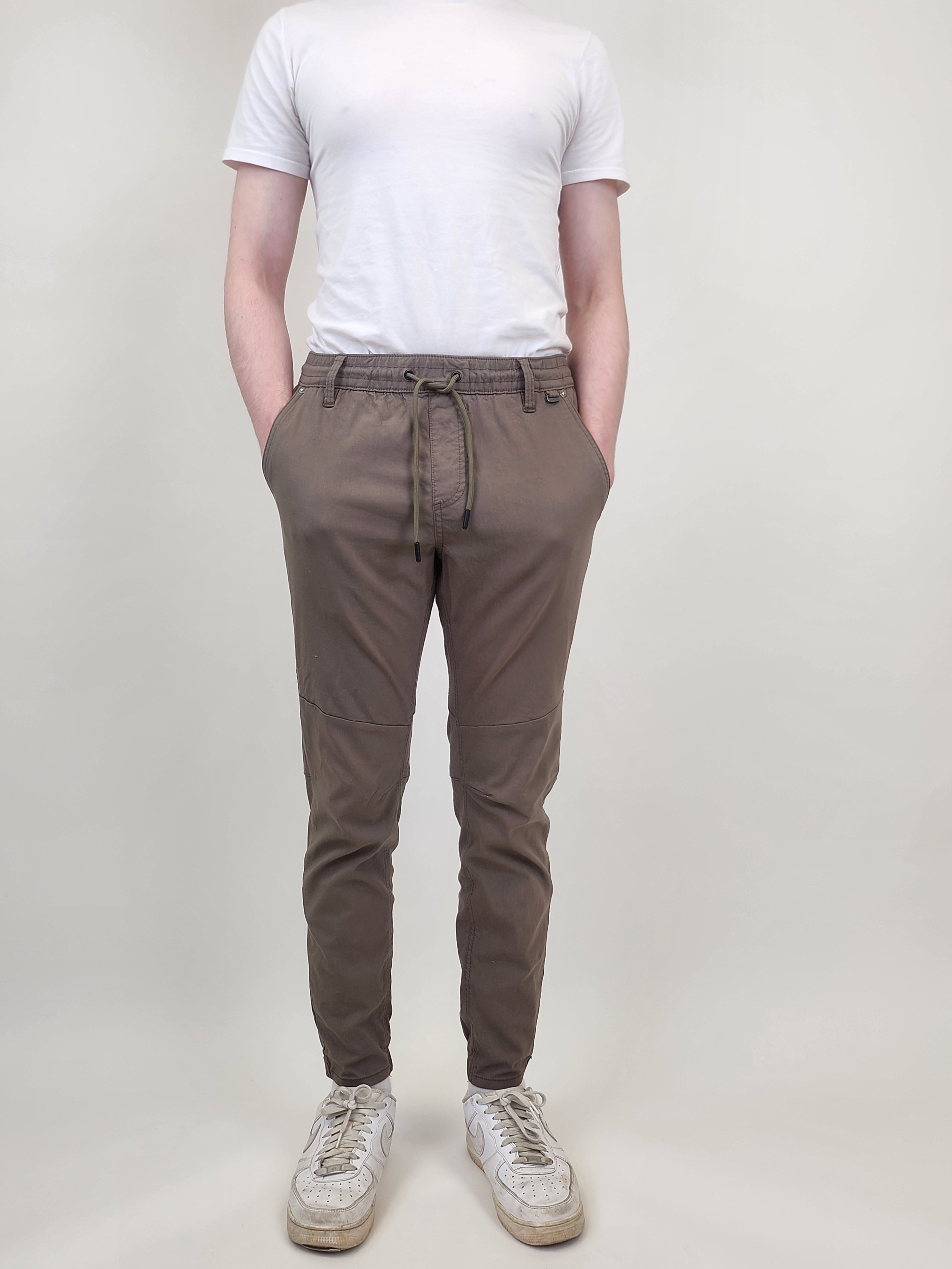 Wholesale,Projek Raw, Projek Raw Olive Drawstring Pull On Bungee Jogger, Green, 36W-31L-TagXL