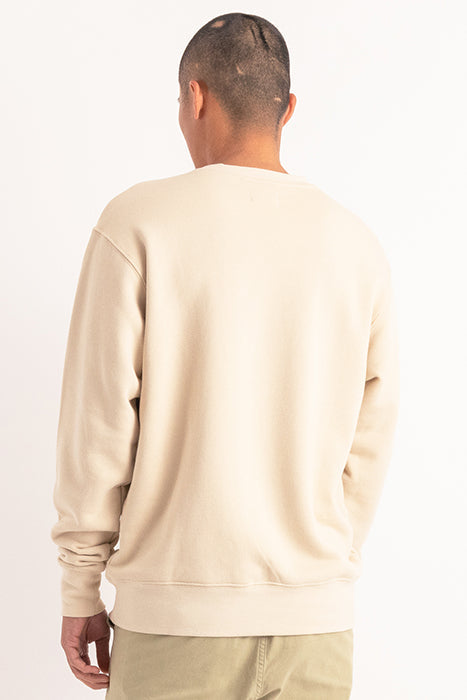 Otrium,Banks Journal, Banks Journal Cream Oversized Long Sleeve Crewneck Sweater, Cream, Large-52-TagLExtra Large-48-TagM