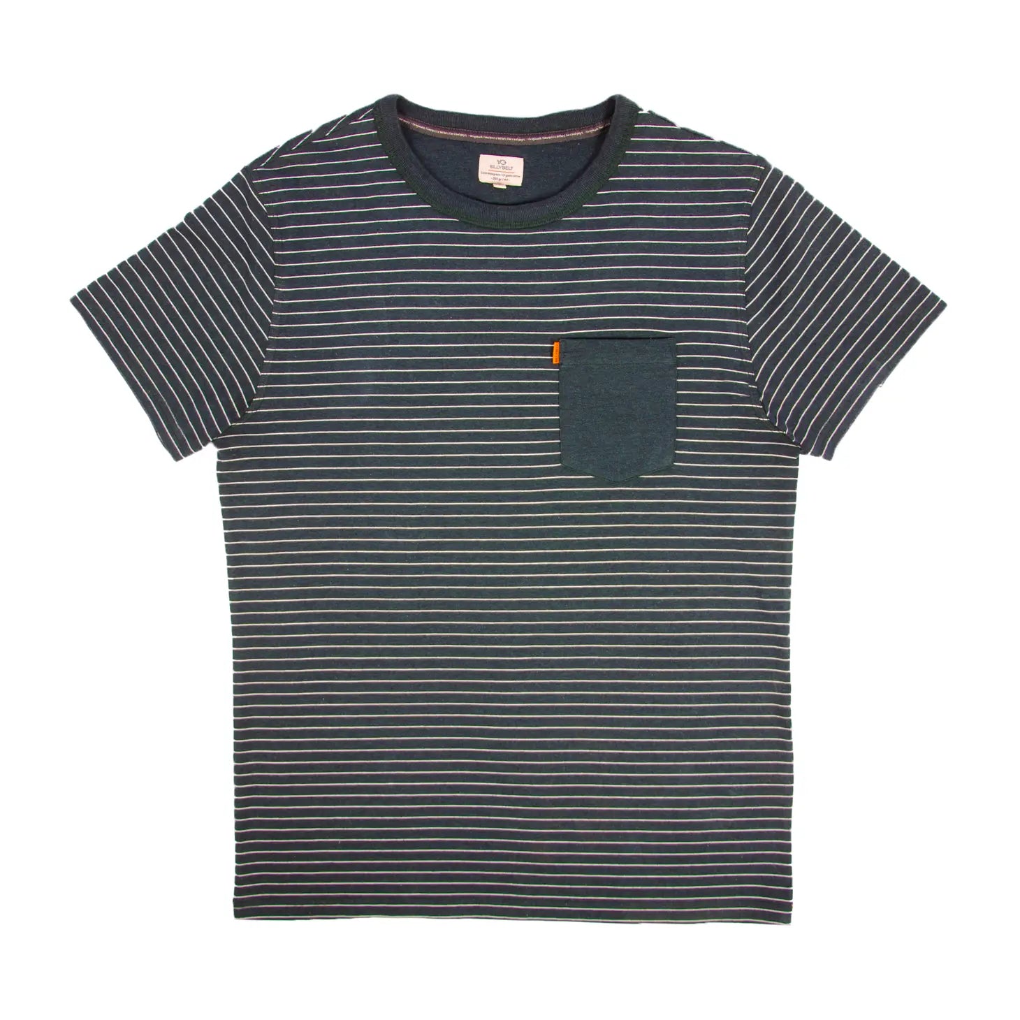 Faire,Billy Belt, Billy Belt Green Striped Short Sleeve T-Shirt With Chest Pocket, Green, Large-45-TagXLMedium-42-TagXLMedium-41-TagLLarge-42-TagLExtra Large-47-TagSSmall-38-TagMLarge-45-TagXXLLarge-44-TagXXL