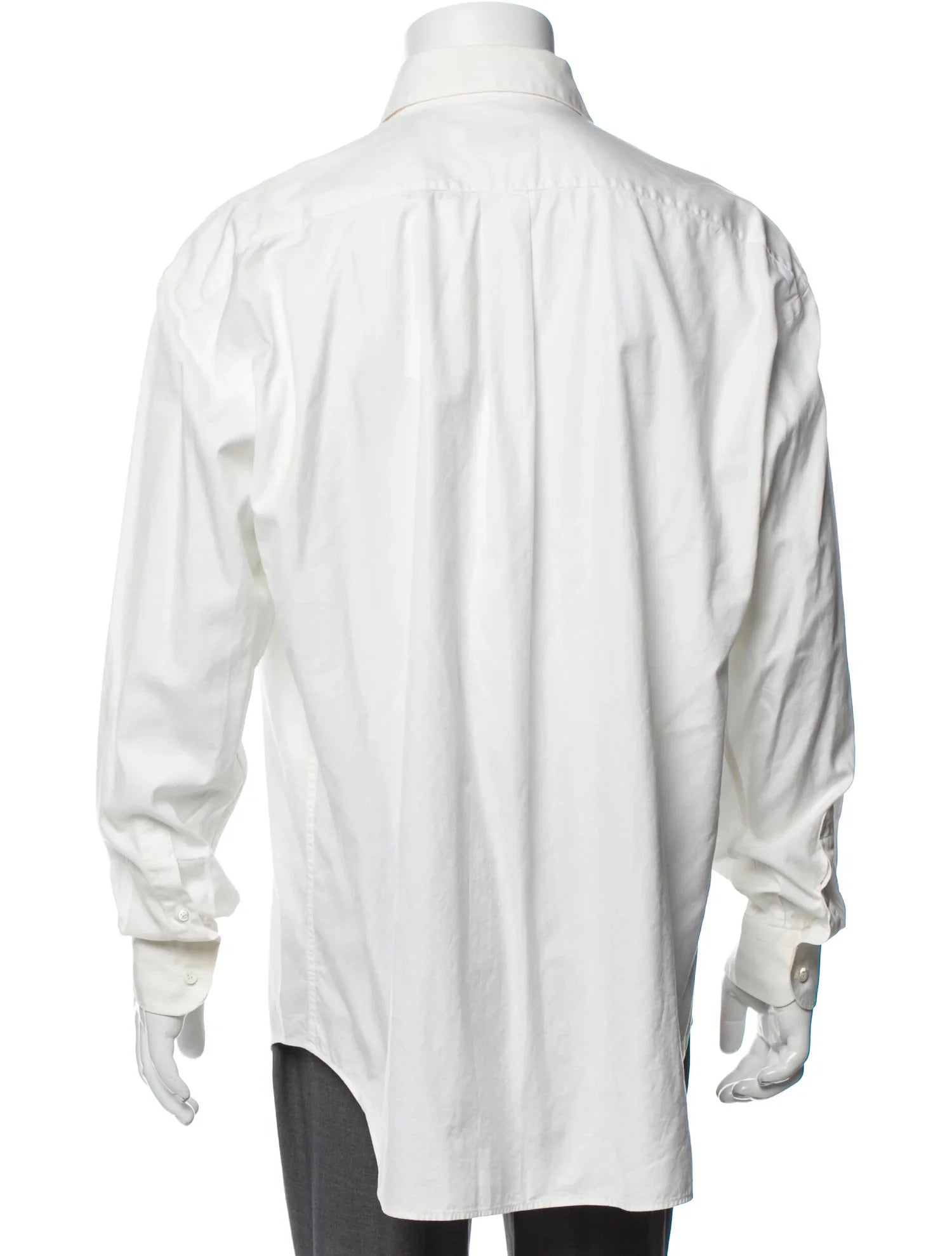 The RealReal,Burberry, Burberry White With Green Grey & Yellow Multi Colored Frontal Striped Button Up Shirt, White, Extra Extra Large-53-TagL