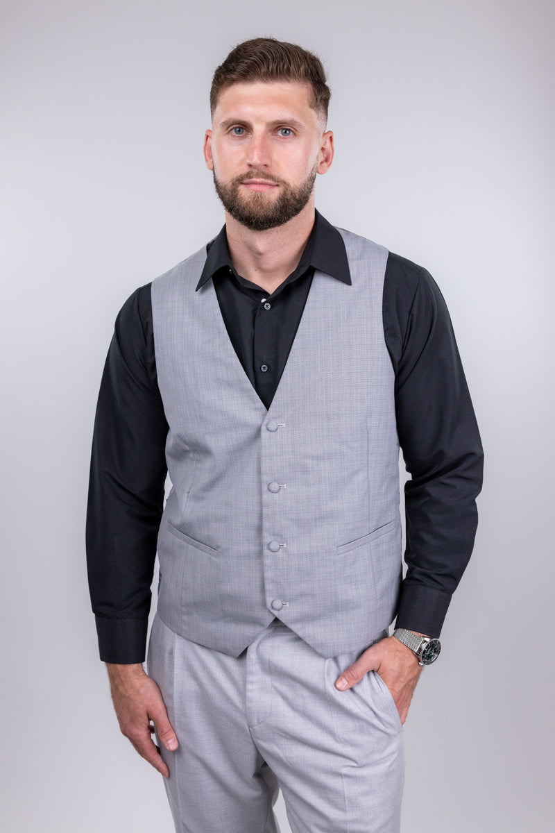 Venice Light Grey Suit Vest