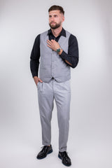 Venice Light Grey Suit Vest