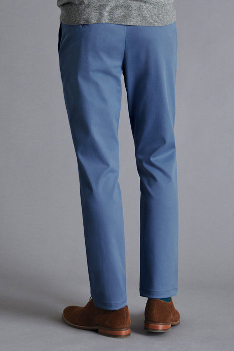 Otrium,Charles Tyrwhitt, Charles Tyrwhitt Ocean Blue Slim Fit Chino, Blue, 34W-34L-Tag3436W-33L-Tag36
