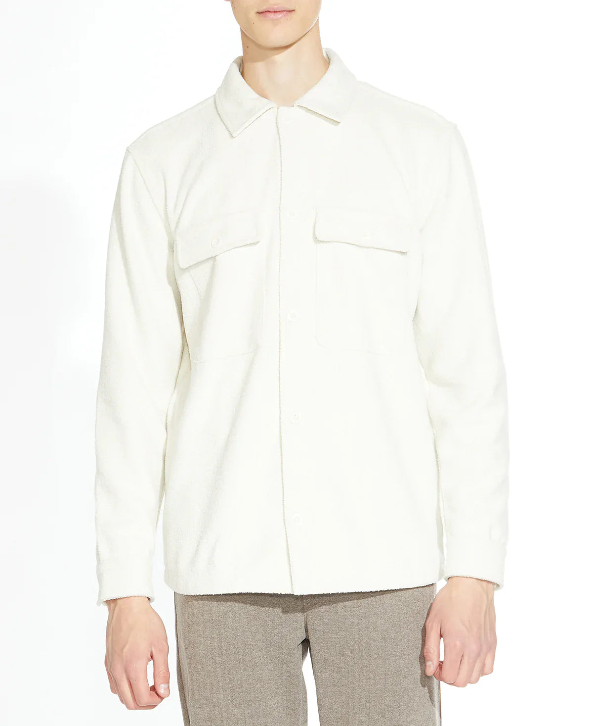Wholesale,Civil Society, Civil Society Cream Textured Shacket, Cream, Large-48-TagL
