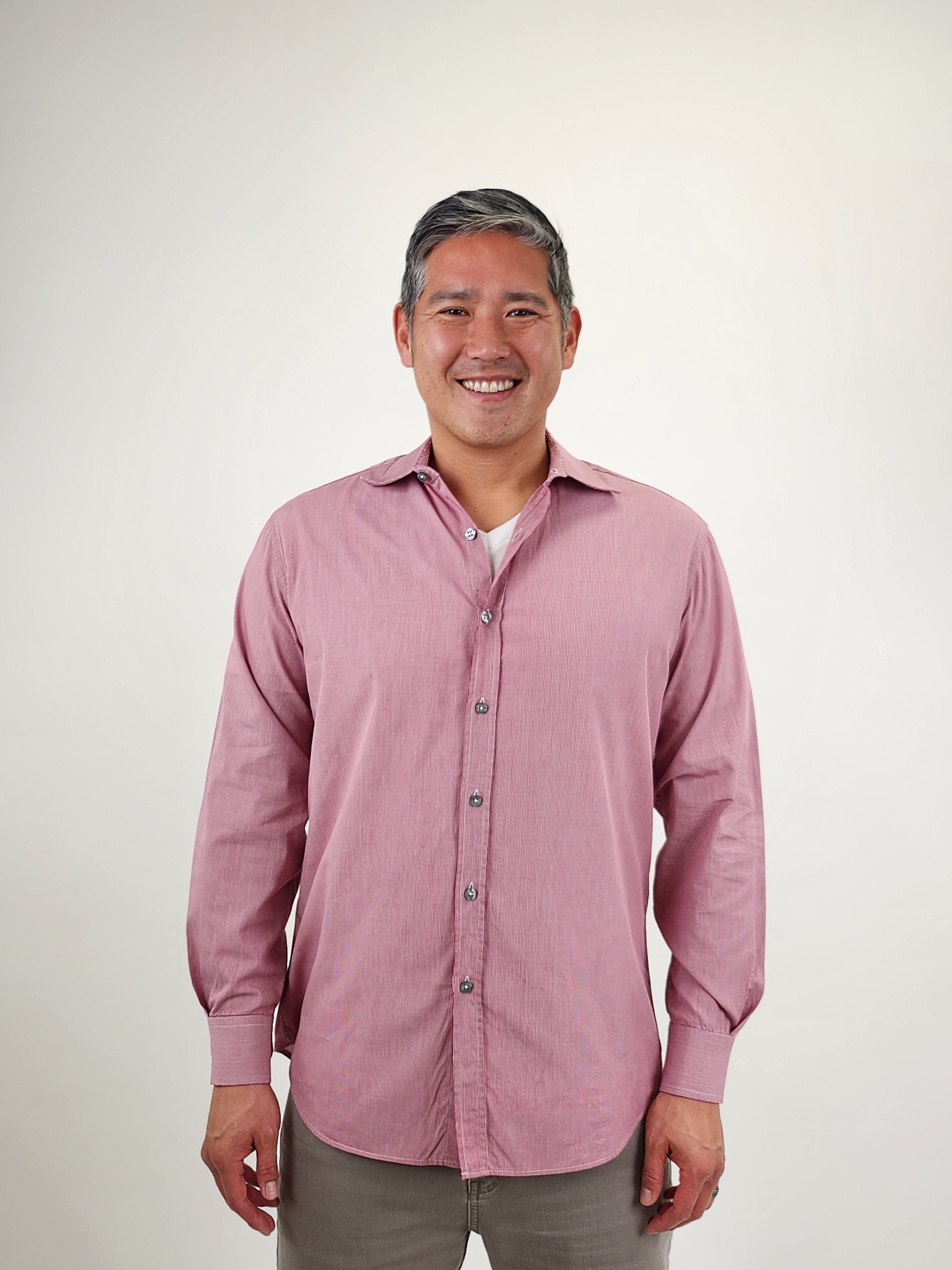 The RealReal,Paul Smith, Paul Smith Red Micro Check Print Button Up Shirt, Red, Large-45-TagL