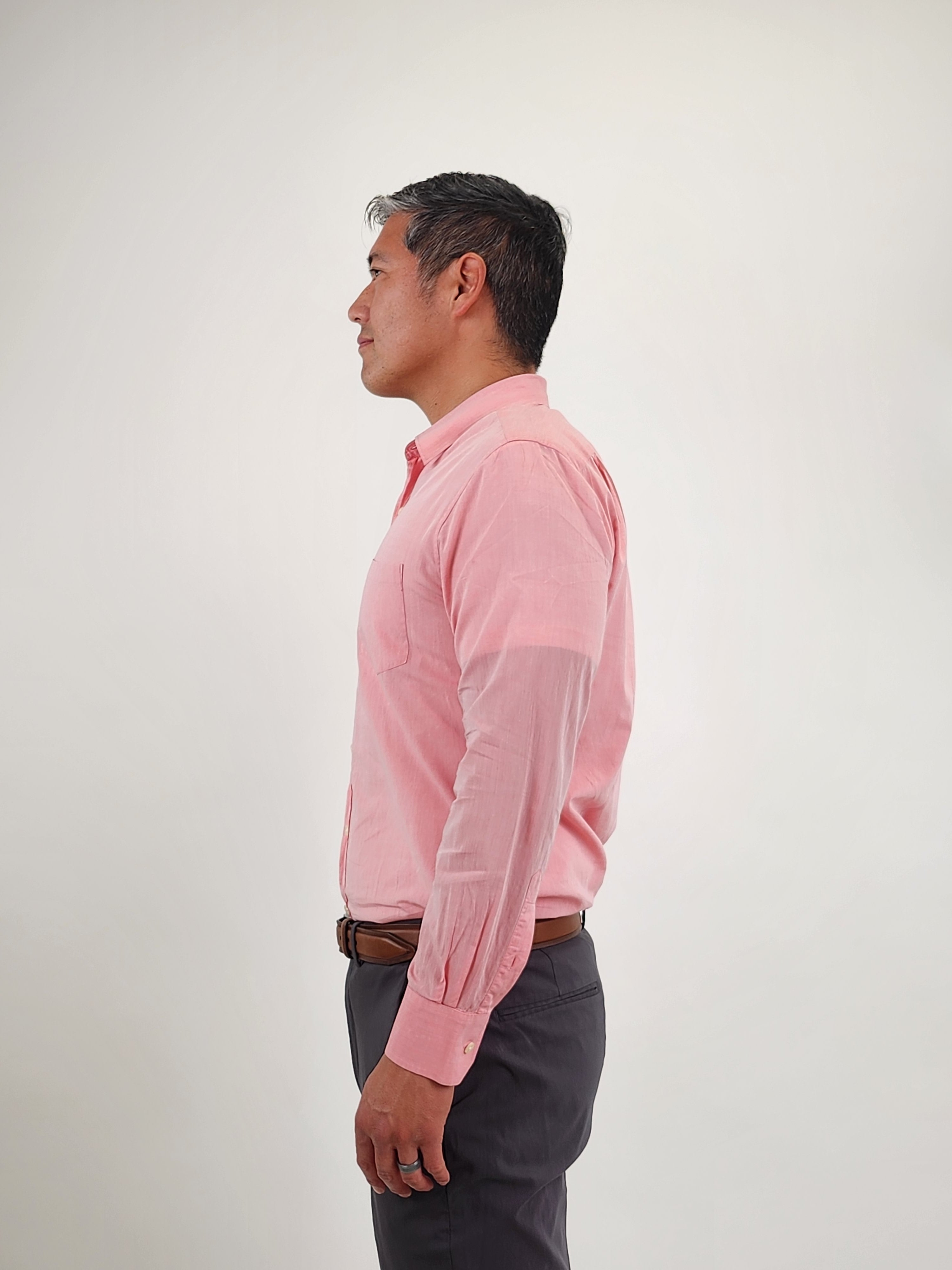 The RealReal,Vince, Vince Bright Pink One Pocket Button Up Shirt With Front Chest Pocket, , 