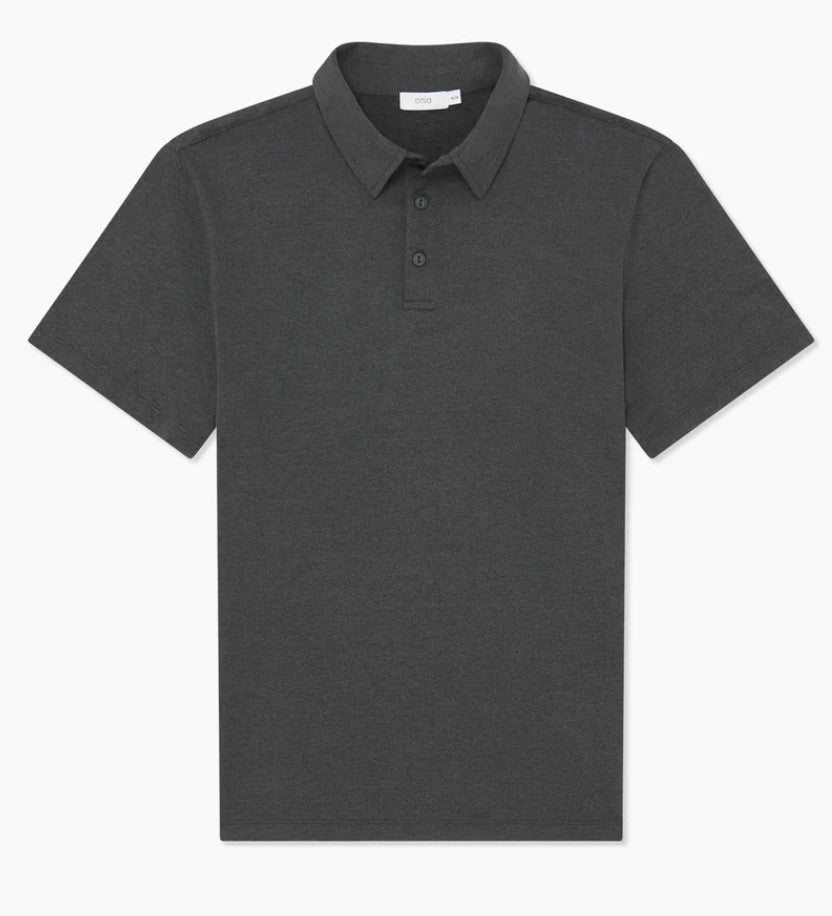 Wholesale,Onia, Onia Dark Grey Everyday Short Sleeve UltraLite Performance Polo, Grey, Medium-42-TagM