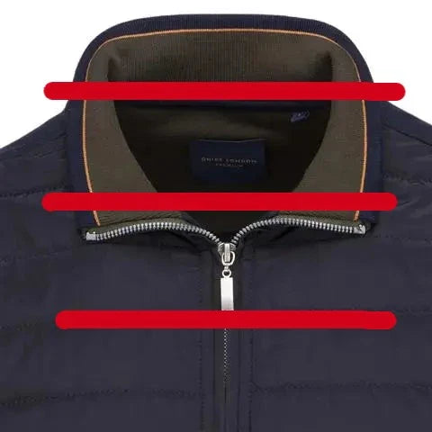 Faire,Guide London, Test Only - Guide London Navy Puffer Front Knit Jacket, Blue, Large-42-TagM