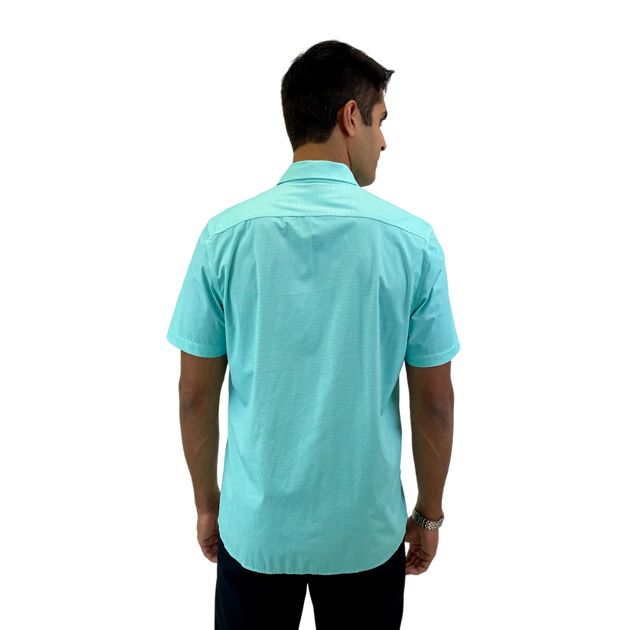 Wholesale,Flag & Anthem, Flag & Anthem Mint Geo Print Performance Short Sleeve Shirt, Green, Large-46-TagL