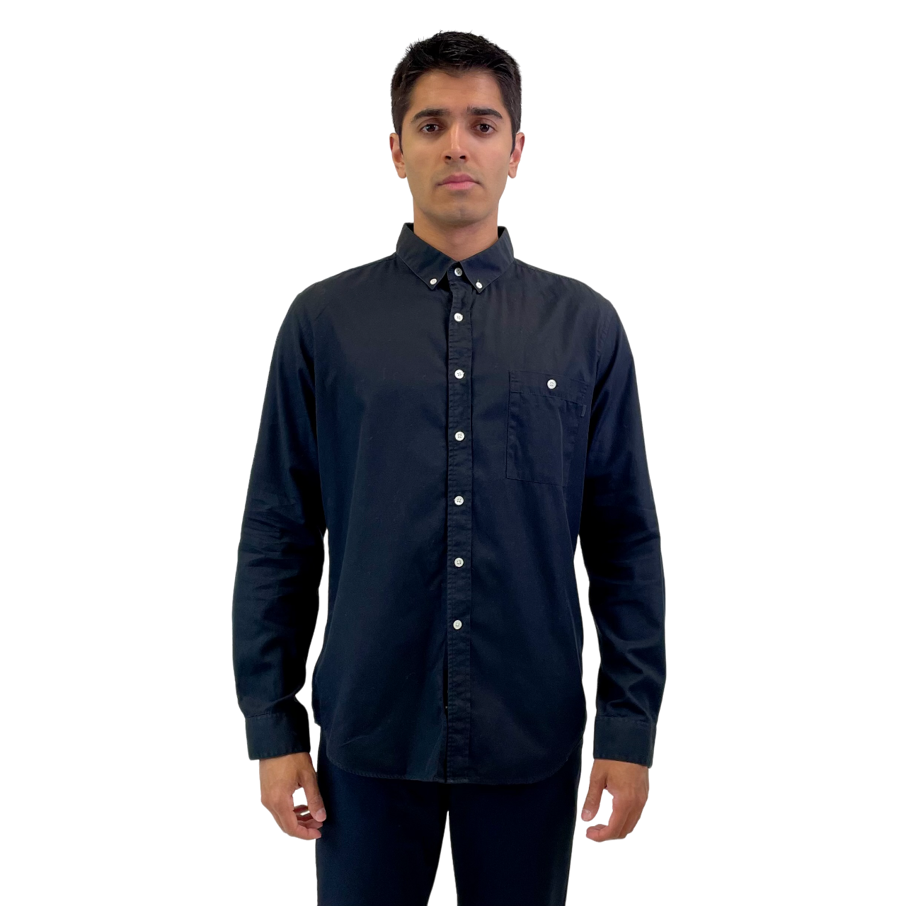 The RealReal,Partik Ervell, Patrik Ervell Black Long Sleeve Button Up Shirt With Front Chest Pocket, Unknown, Unknown