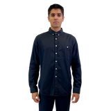 Patrik Ervell Black Long Sleeve Button Up Shirt With Front Chest Pocket