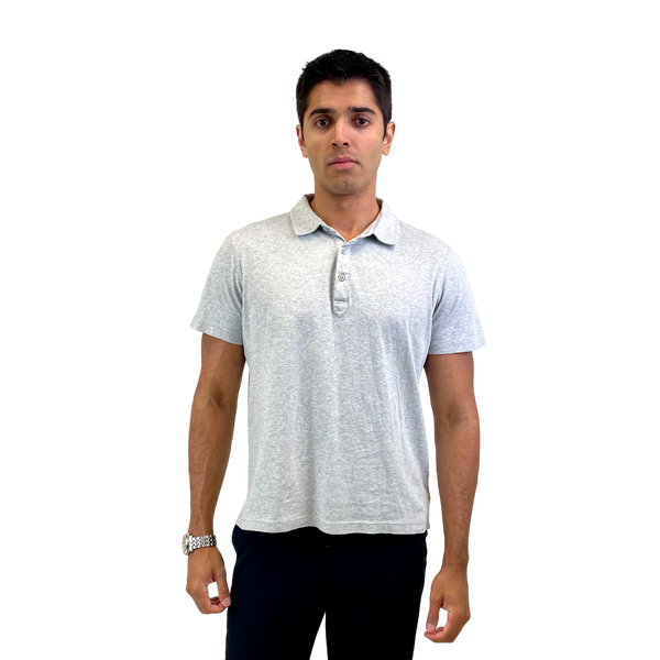 Raffi Light Grey Short Sleeve Polo