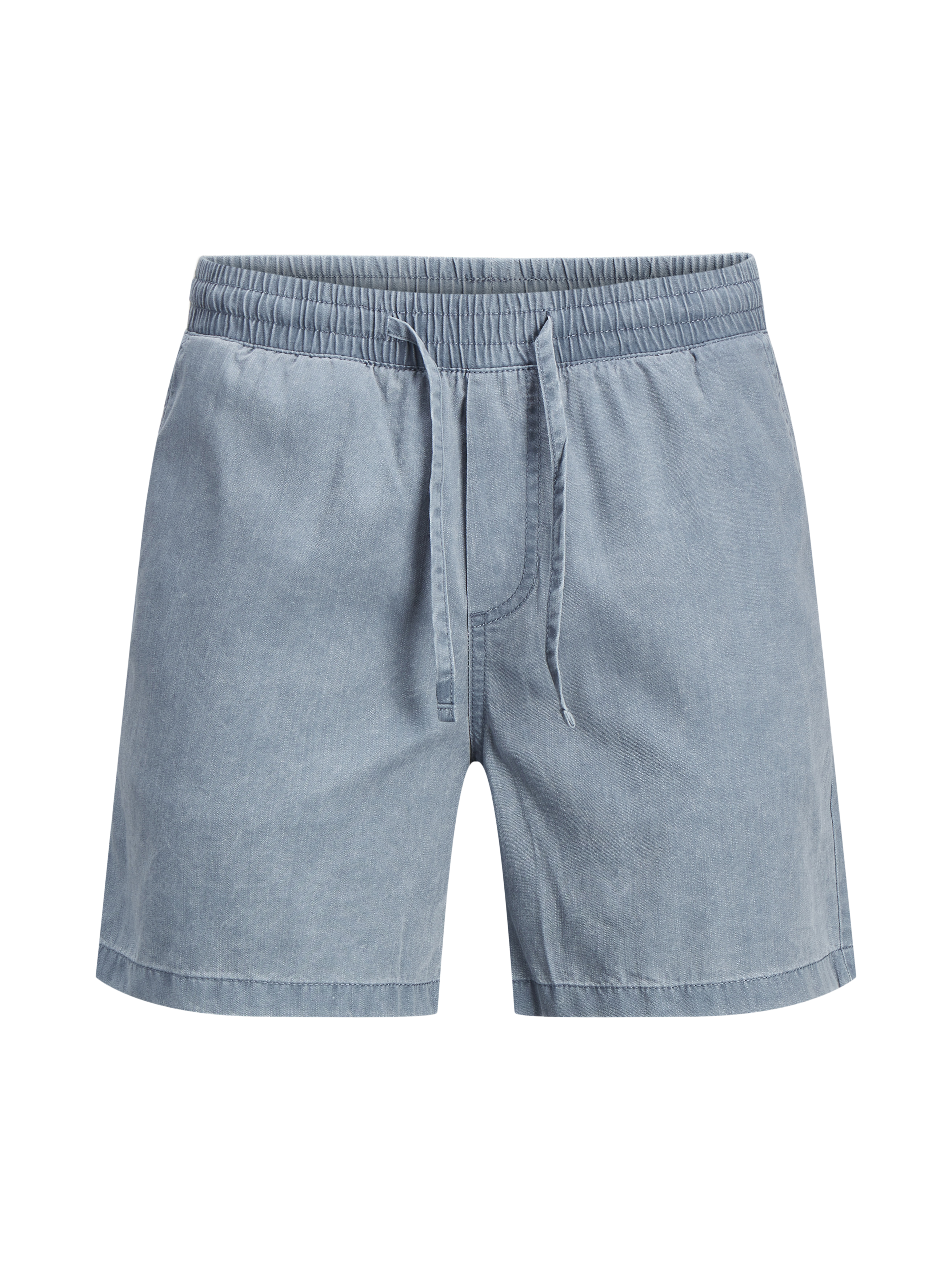 Wholesale,Jack & Jones, Jack & Jones Blue Chambray Drawstring Elastic Waistband Volley Shorts, Blue, 30W-5L-TagS