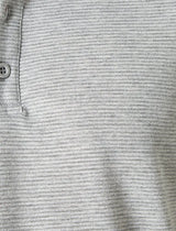 Koton Light Grey Micro Stripe Jersey Knit Short Sleeve Polo