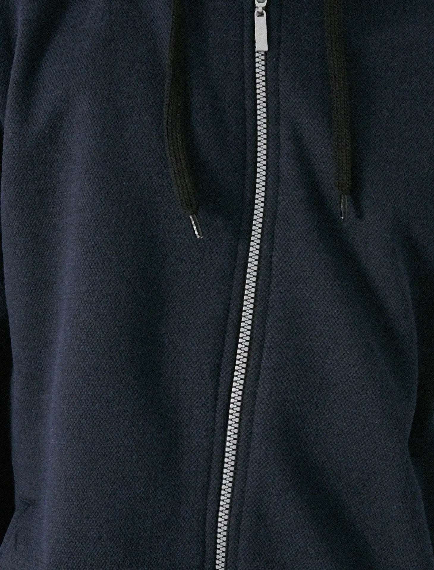 Faire,Koton, Koton Navy Full Zip Hoodie, Blue, Medium-42-TagM