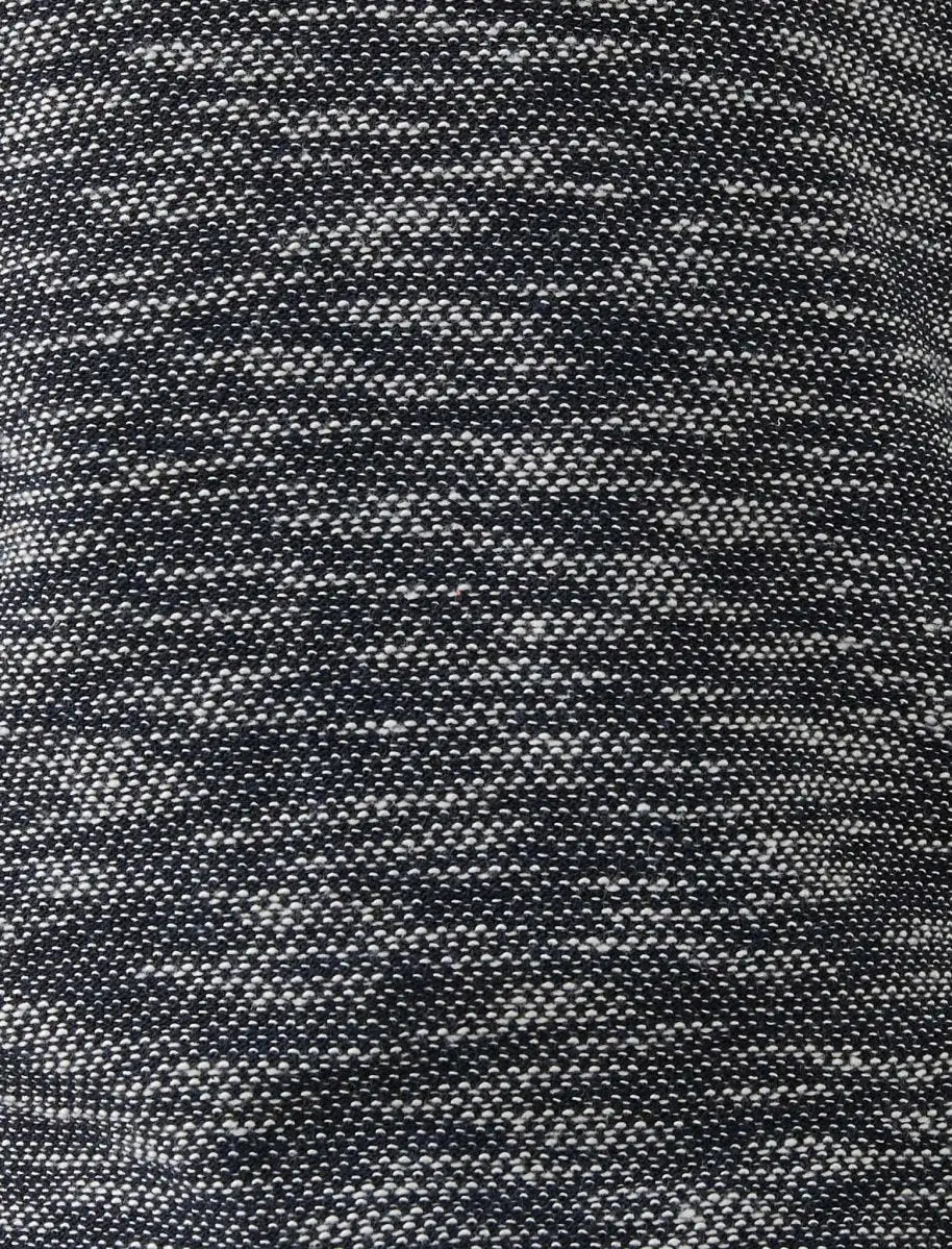 Faire,Koton, Koton Navy Slubbed Texture Long Sleeve Hoodie, Blue, Large-42-TagL