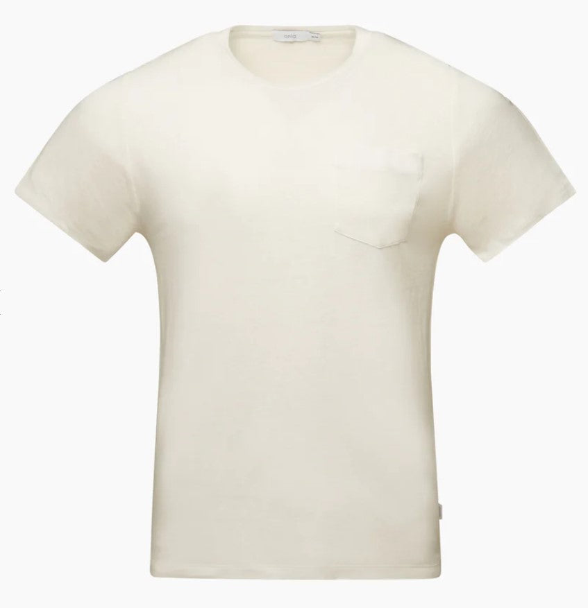 Wholesale,Onia, Onia White Linen Blend Tshirt, White, Large-43-TagL
