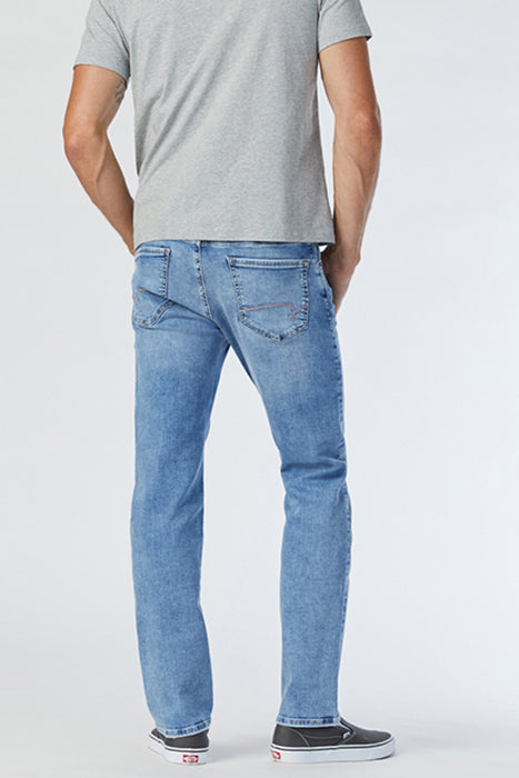 Mavi Blue Medium Wash Zach Straight Leg Denim Jeans