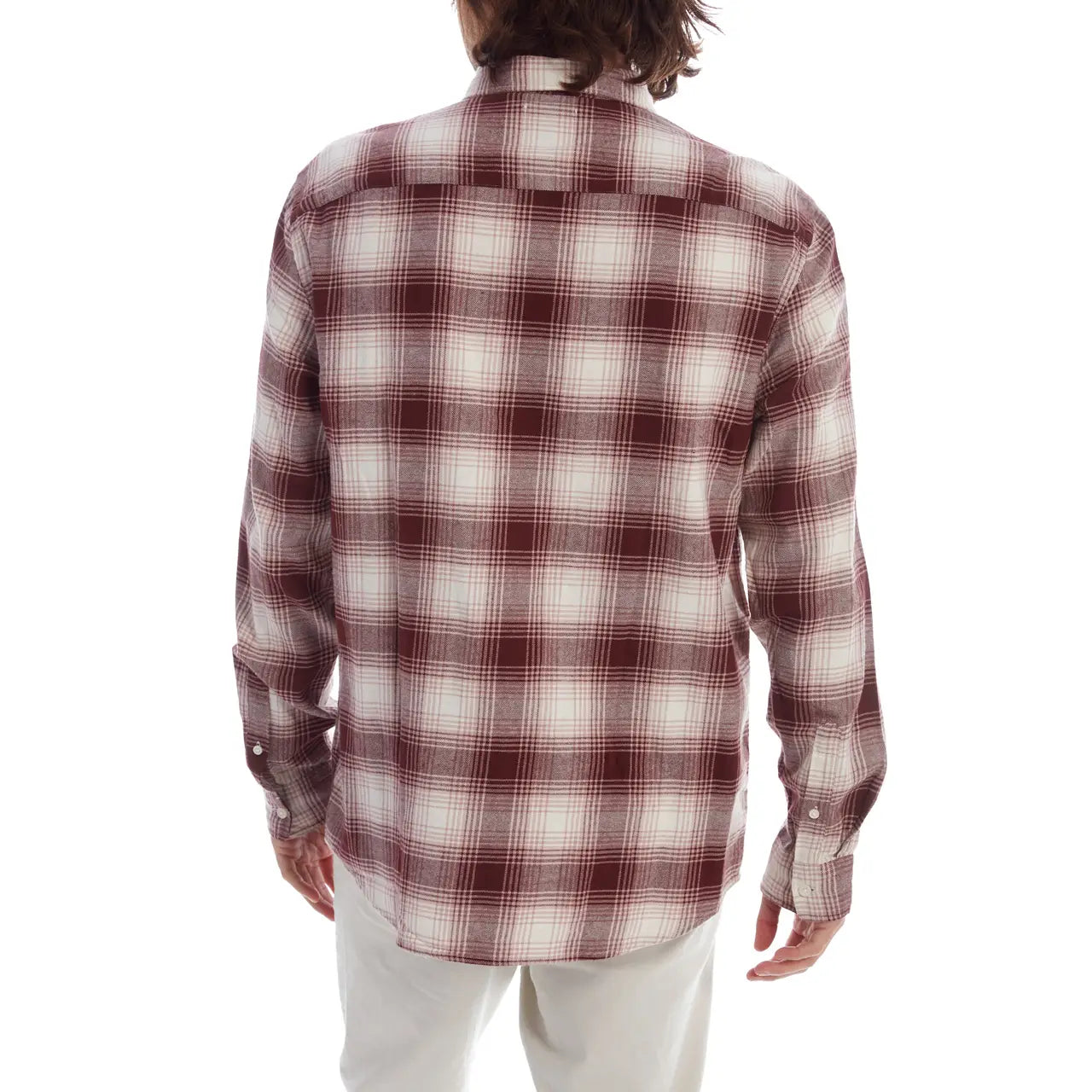 Faire,Miners Clothing Company, Miners Clothing Company Red Plaid Print Flannel, Red, Small-40-TagS