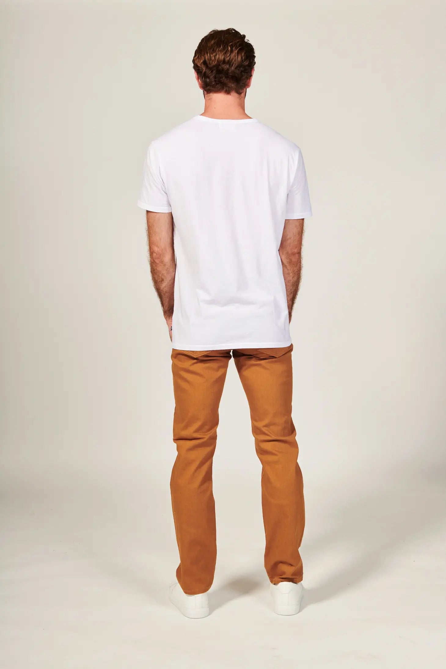 Faire,Rustic Dime, Rustic Dime Caramel Brown Slim Straight Denim Jeans, Brown, 38W-32L-Tag3832W-32L-Tag32