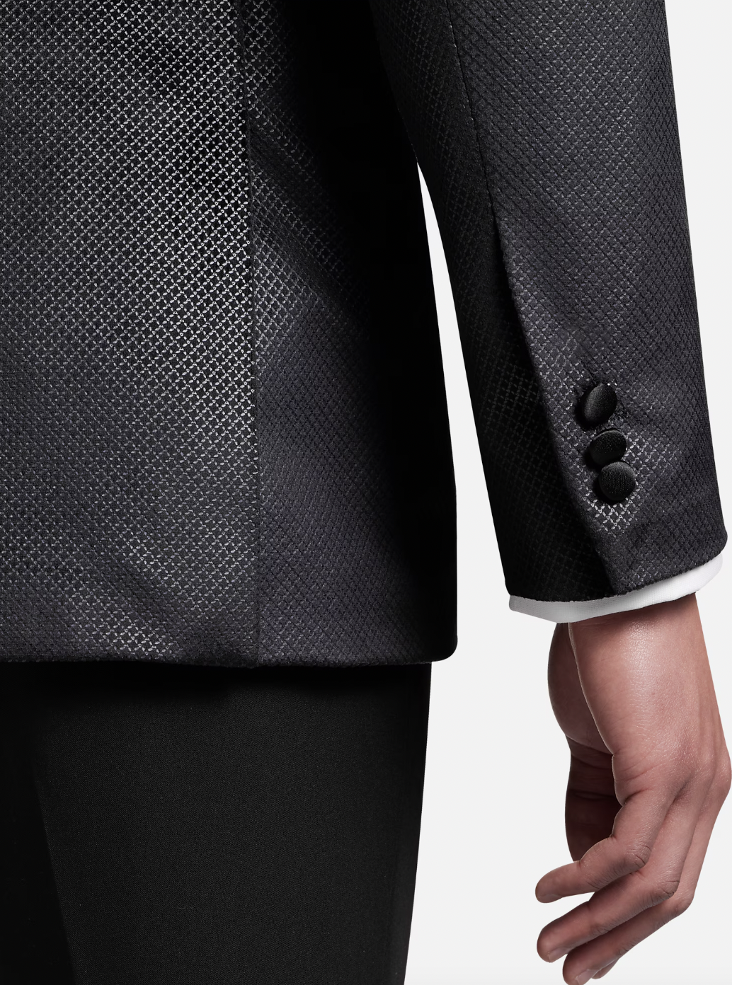 Other,Egara, Egara Black Slim Fit Shawl Lapel Velvet Blazer, Black, Medium-40-TagM