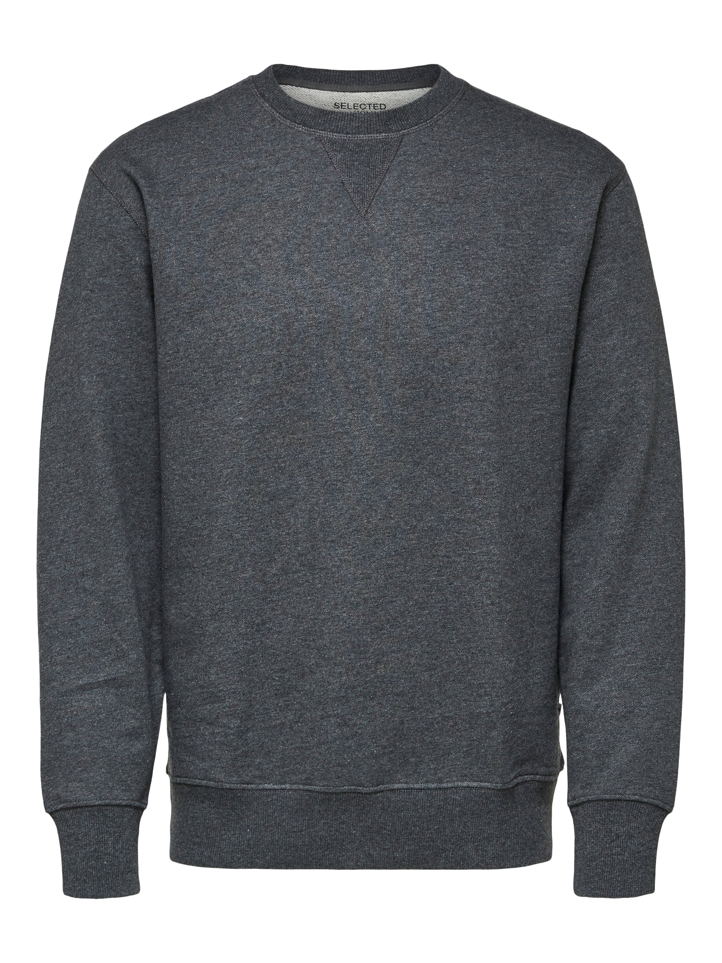 Wholesale,Selected Homme, Selected Homme Charcoal Grey Crewneck Sweatshirt, Grey, Extra Large-46-TagXLLarge-45-TagLLarge-44-TagLMedium-42-TagMMedium-40-TagM