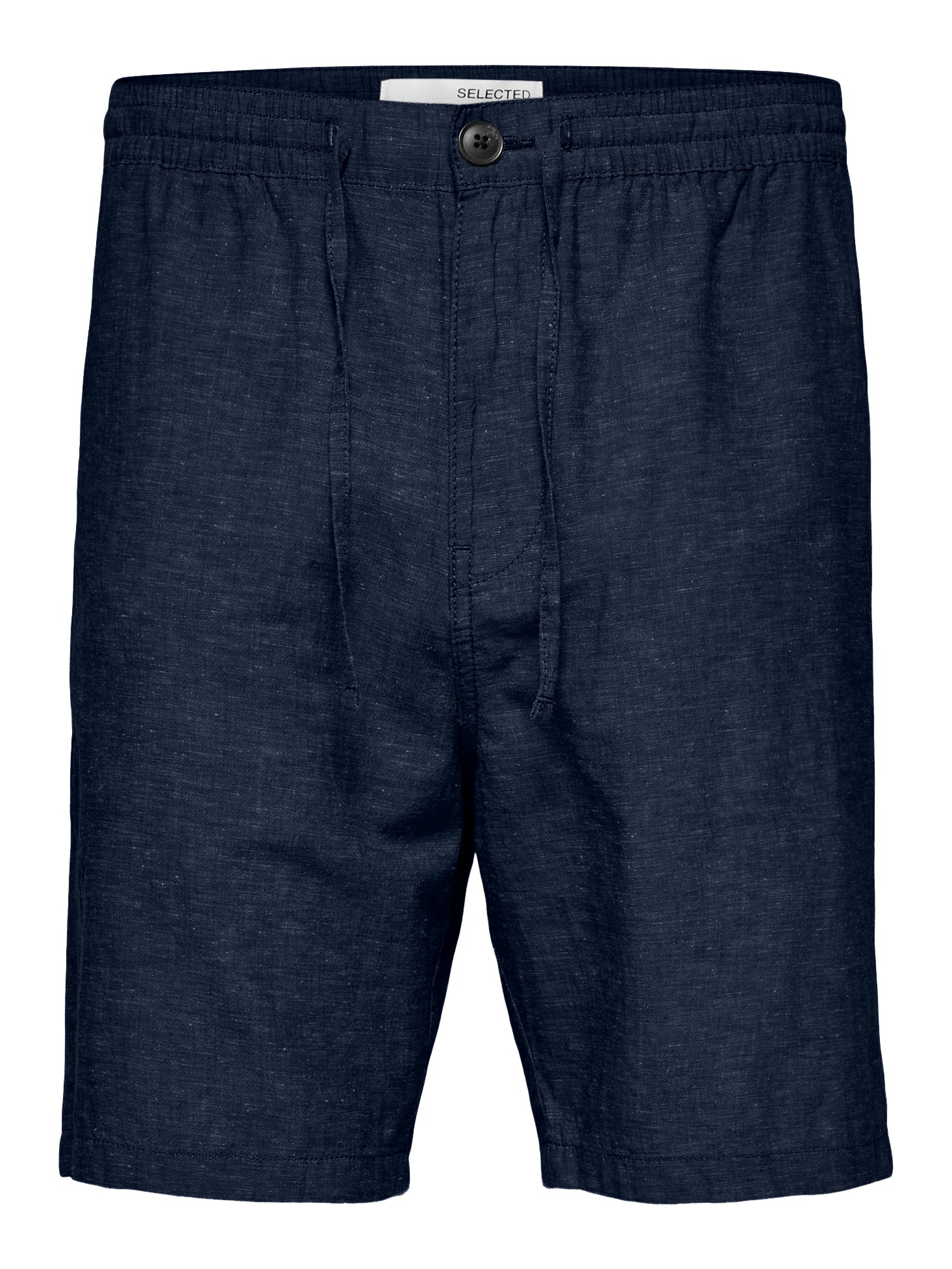 Wholesale,Selected Homme, Selected Homme Navy Linen Drawstring Shorts, Blue, 34W-7.5L-TagL