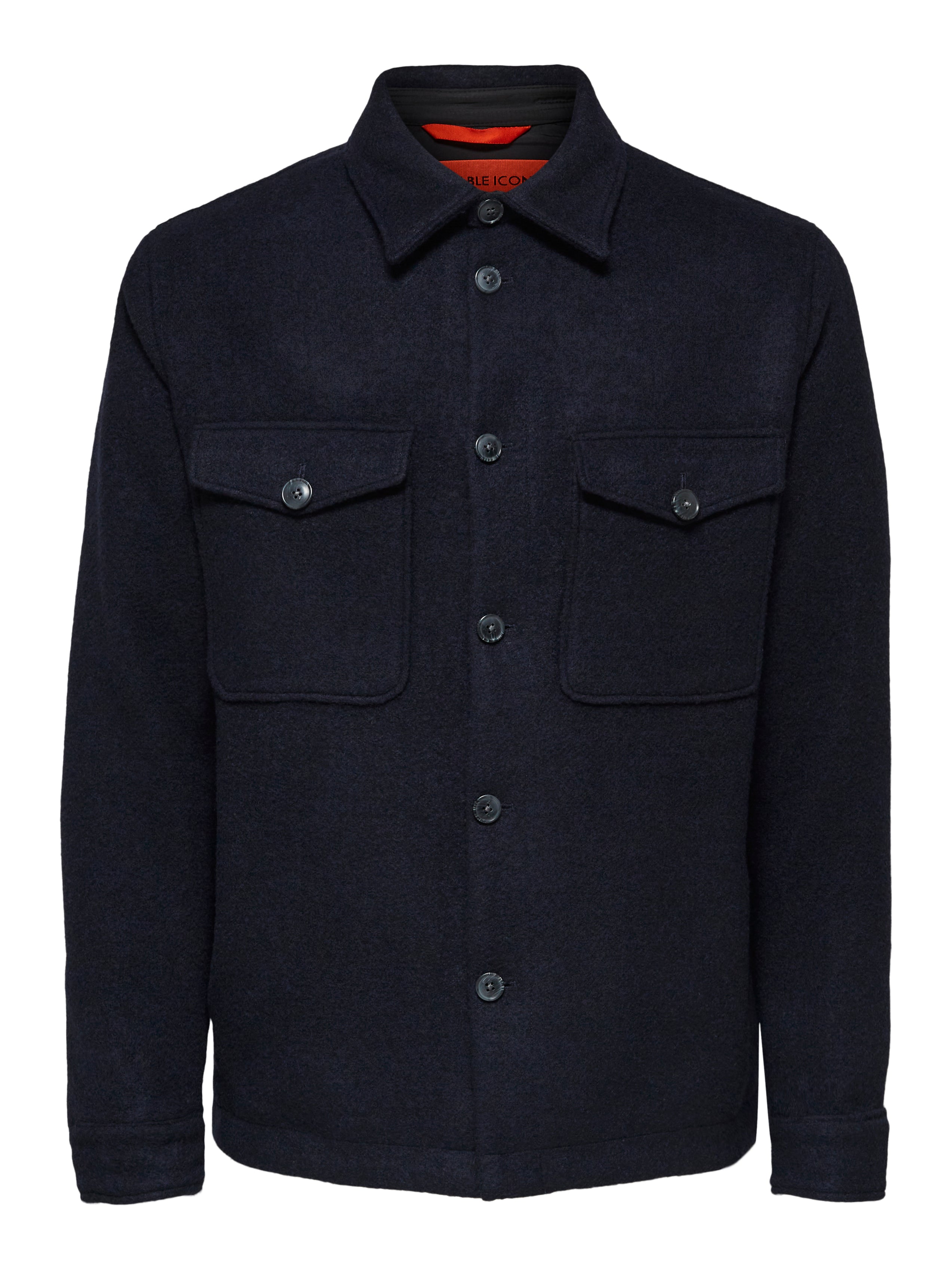 Wholesale,Selected Homme, Selected Homme Navy Recycled Wool Shacket, Blue, Large-47-TagL