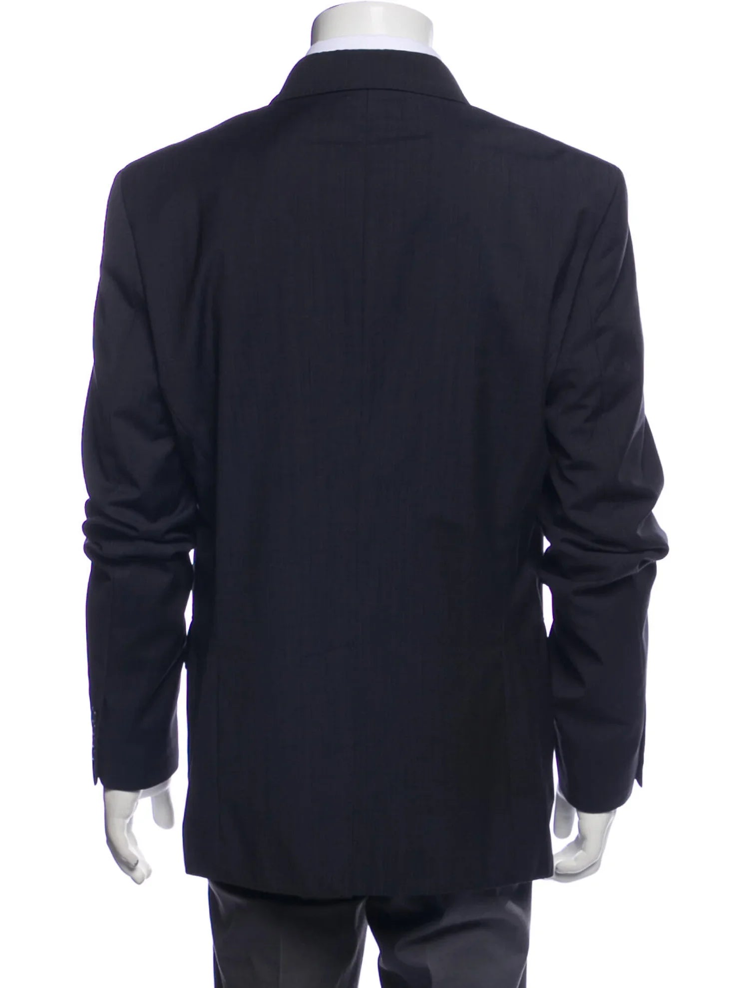 The RealReal,Shipley & Halmos, Shipley & Halmos Black Micro Stripe Blazer, Black, Extra Large-52-Tag42