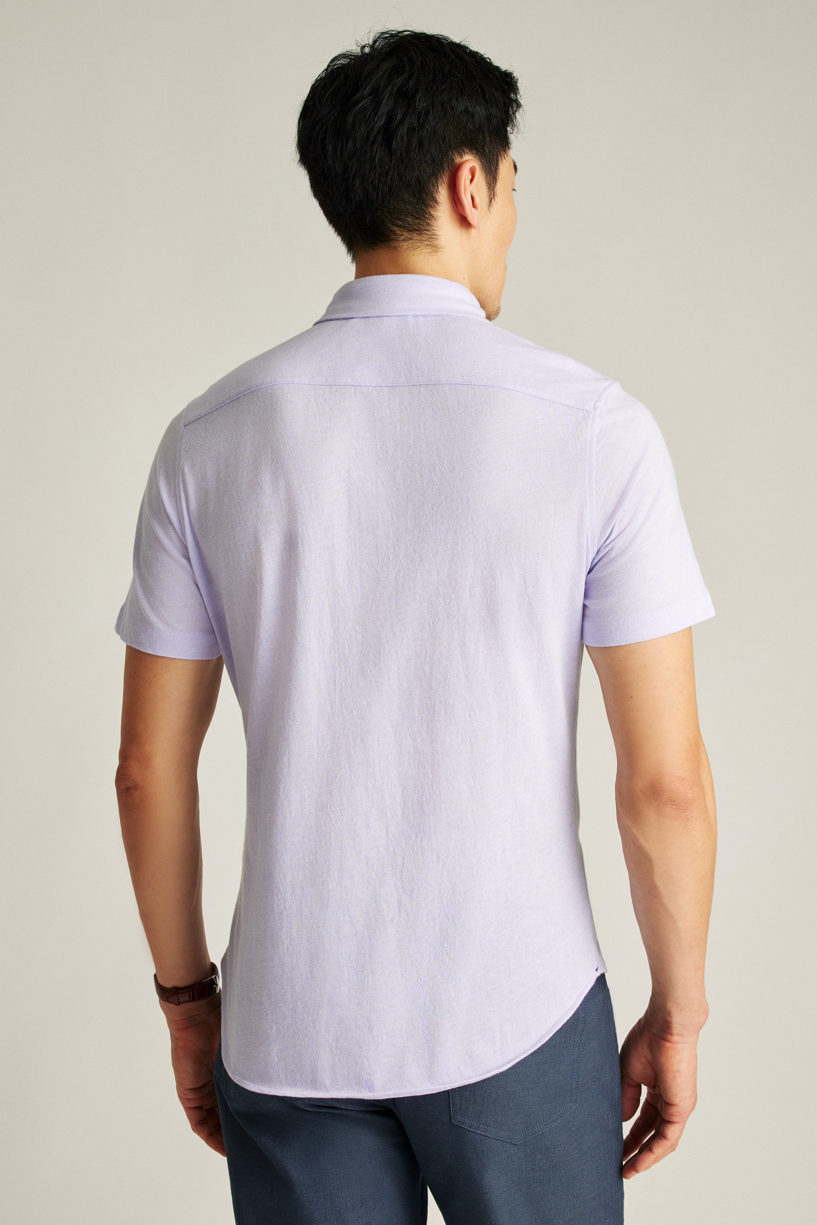 Wholesale,Bonobos, Bonobos Purple Feeder Stripe Jersey Shirt, Purple, Medium-43-TagM