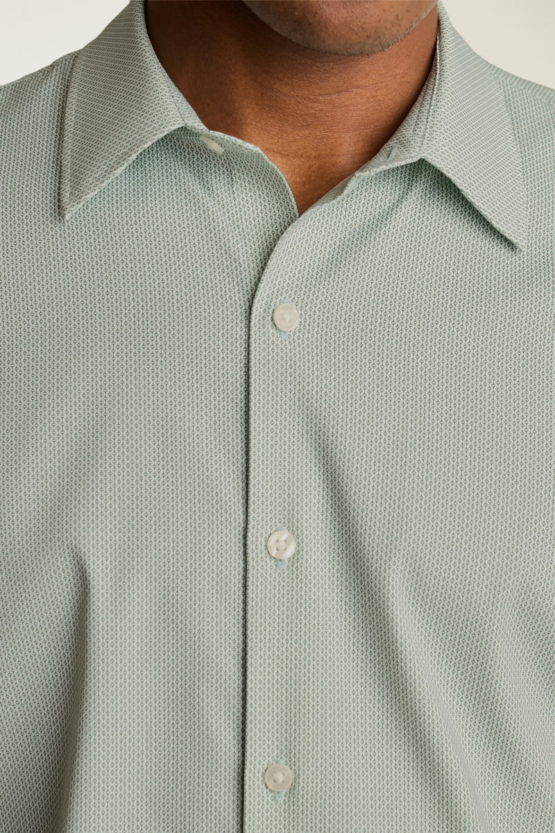 Wholesale,Bonobos, Bonobos Green Geo Print Performance Shirt, Green, Large-46-TagL