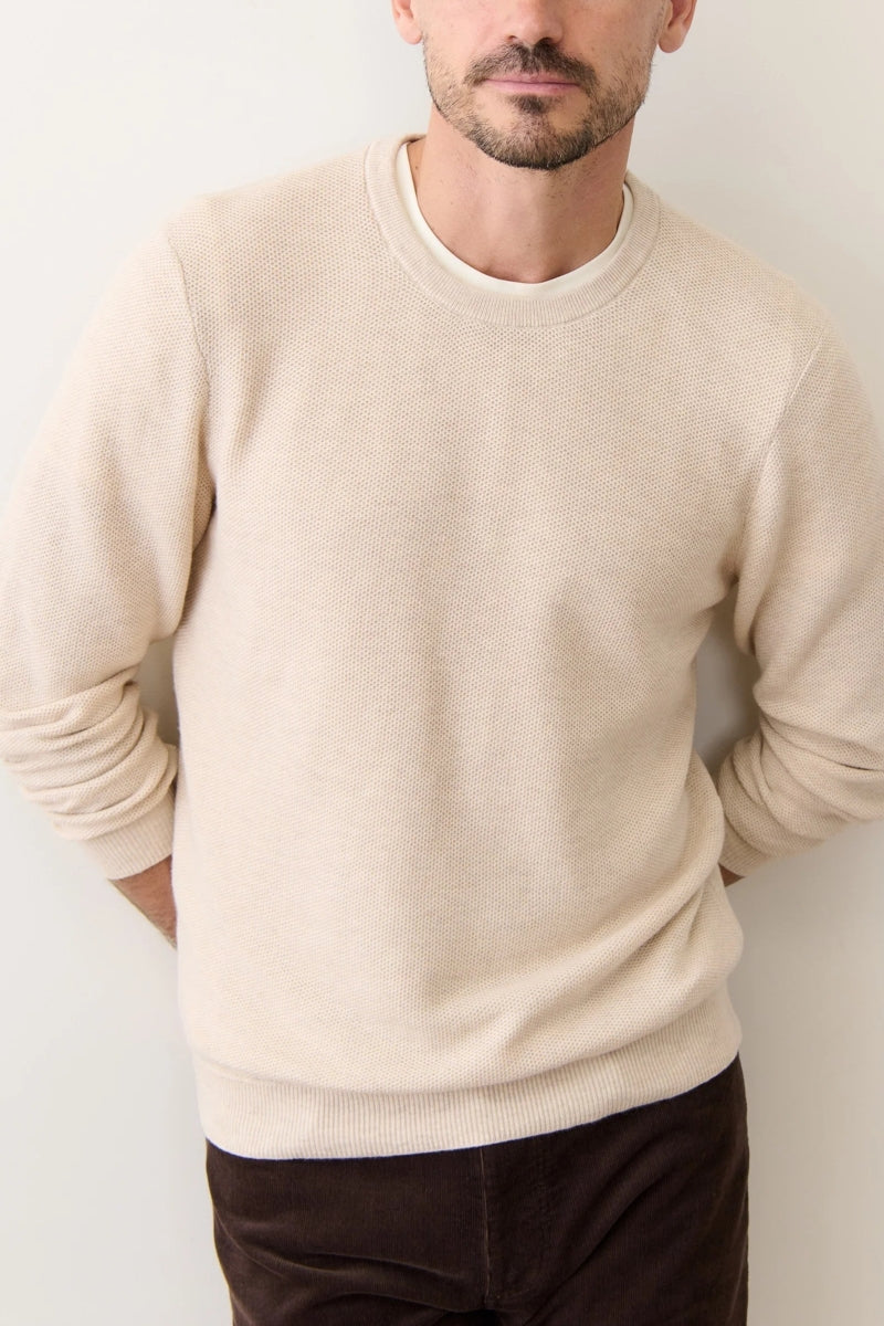 Wholesale,Marine Layer, Marine Layer Light Beige Crewneck Sweater, Tan, Extra Large-48-TagXL