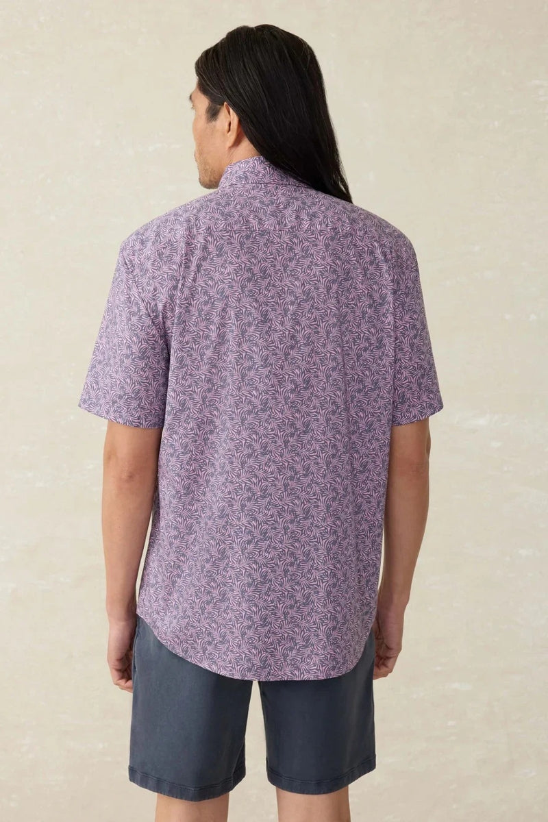 Wholesale,Faherty, Faherty Lavender Botanical Abstract Print Shirt, Purple, Extra Extra Large-52-TagXXL