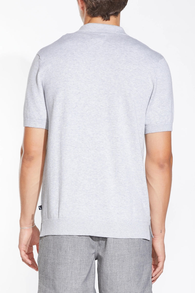 Wholesale,Civil Society, Civil Society Heather Light Grey Sweater Knit Textured Shirt, Grey, Large-44-TagL