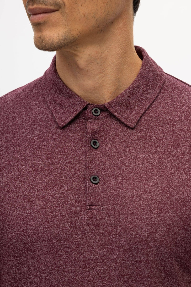 Faire,Julian & Mark, Julian & Mark Burgundy Short Sleeve Polo, Red, Large-45-TagL