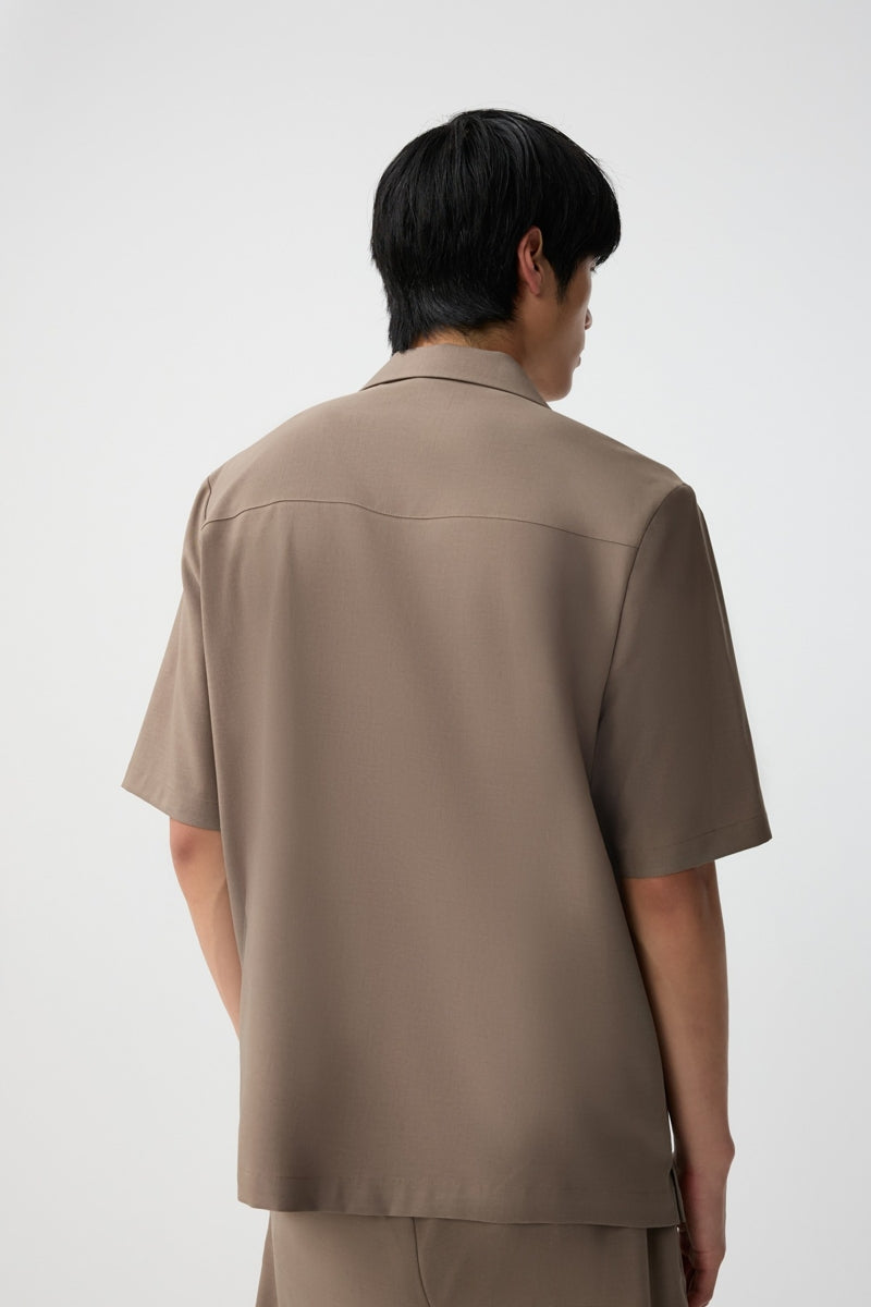 Direct From Brand,FYNE, FYNE Oak Brown Moisture-wicking Shirt, Brown, Medium-45-TagMLarge-47-TagLExtra Large-49-TagXL