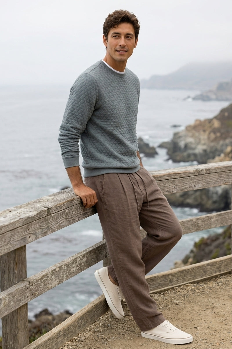 Wholesale,Marine Layer, Marine Layer Dusty Pine Corbet Quilted Sweatshirt, Green, Large-48-TagL