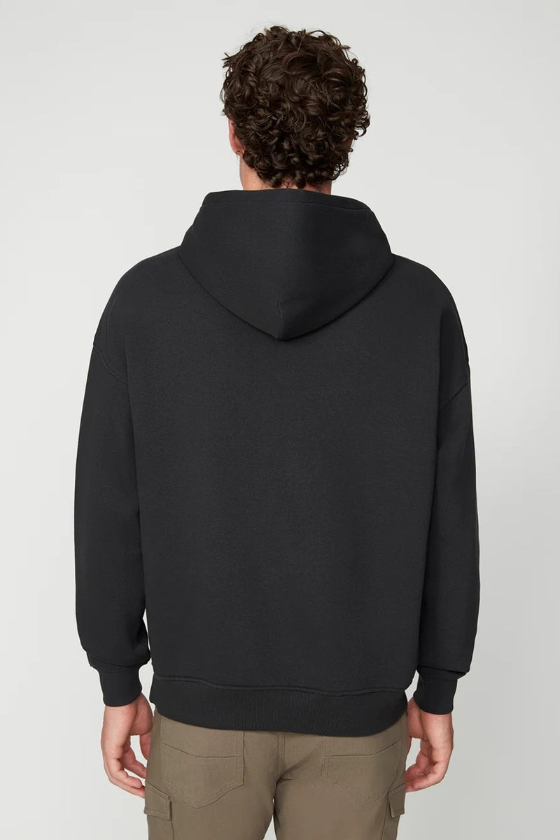 Wholesale,Projek Raw, Projek Raw Black Carbon Peached Fleece Hoodie, Black, Extra Large-58-TagXL