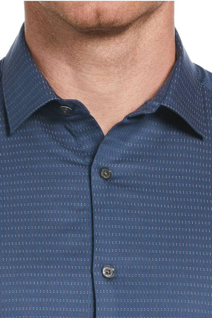 Wholesale,Perry Ellis, Perry Ellis BlueTextured Dobby Button-down Shirt, Blue, Large-47-TagLExtra Large-50-TagXL