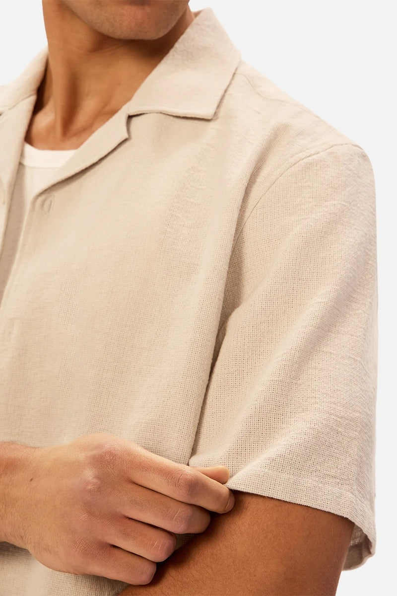 Wholesale,INDUSTRIE AUSTRALIA, INDUSTRIE AUSTRALIA Sand Textured Shirt, Grey, Extra Extra Large-52-TagXXL