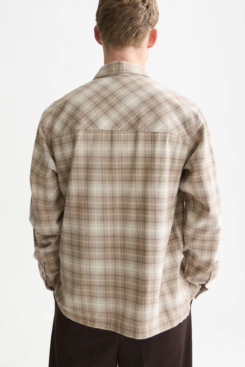Wholesale,Scotch & Soda, Scotch & Soda Walnut Flannel Checked Shirt, Tan, Small-43-TagSMedium-46-TagMLarge-48-TagLExtra Large-50-TagXL