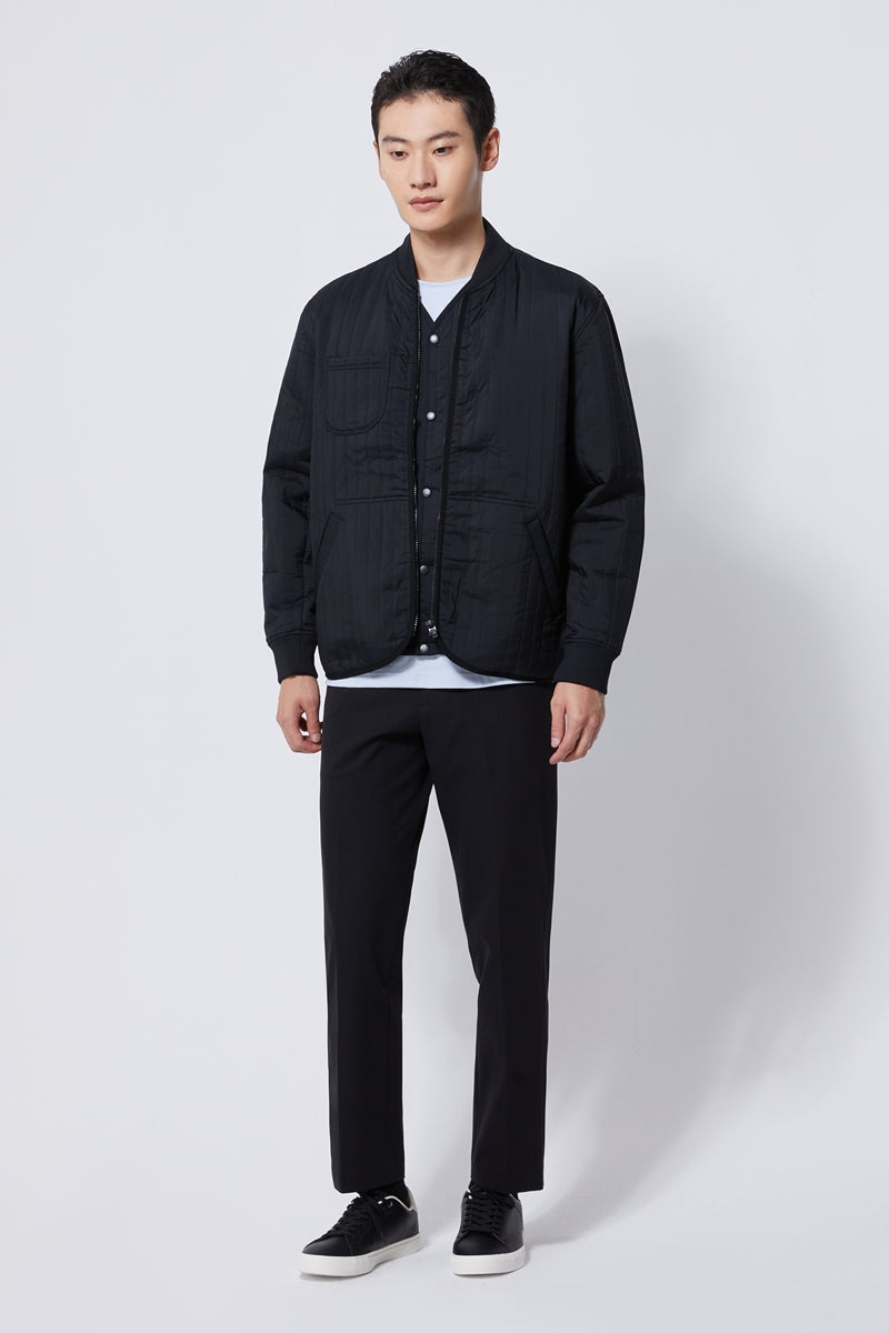 Direct From Brand,FYNE, FYNE Black Water-proof Liner Zipper Jacket, Black, Large-46-TagL