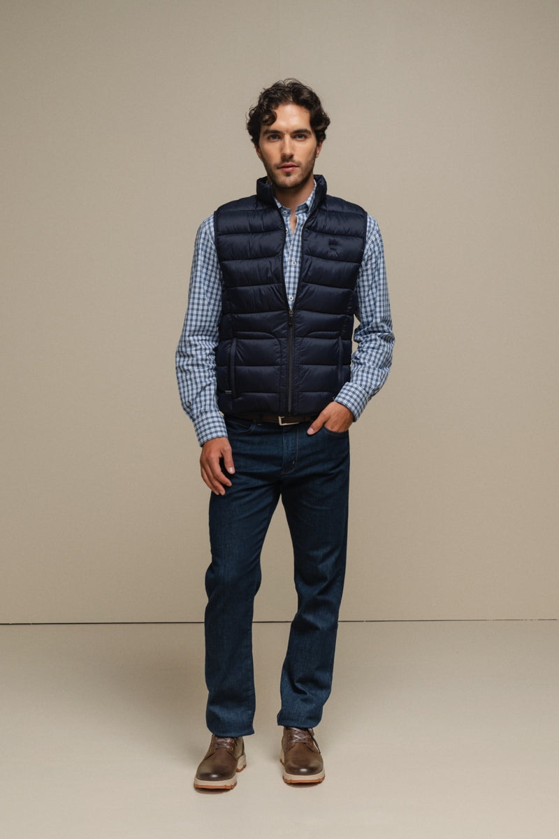 Faire,SMF, SMF Navy Padded Vest, Blue, Medium-43-TagL