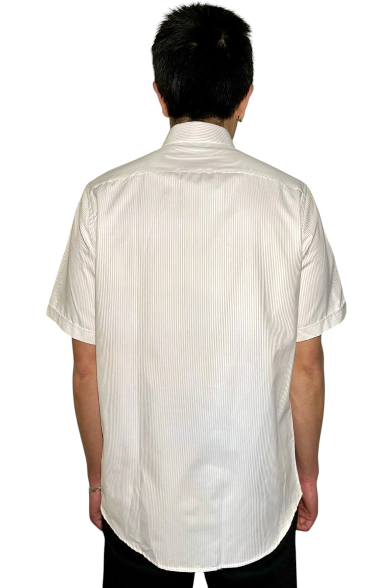 Wholesale,Jakamen, Jakamen White Striped Classic Fit Shirt, White, Medium-44-TagM