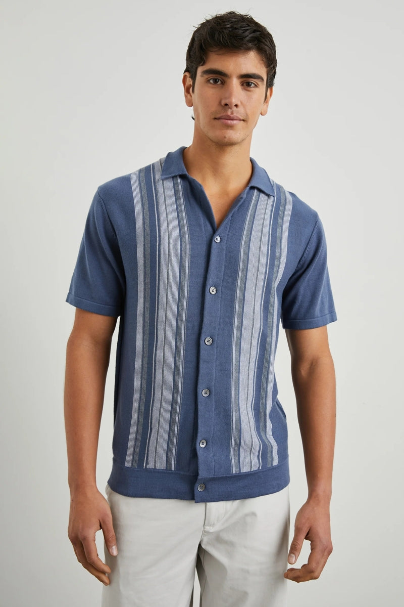 Wholesale,Rails, Rails Blue Multi Striped Yarn-dyed Shirt, Blue, Large-46-TagL